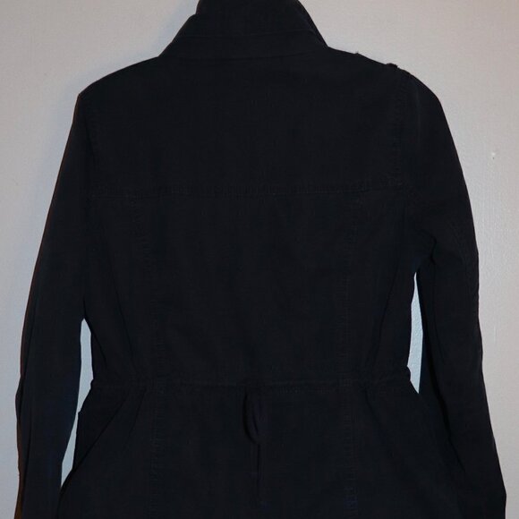 Hollister Navy Sherpa Lined Button Down Jacket Size M - Picture 6 of 7
